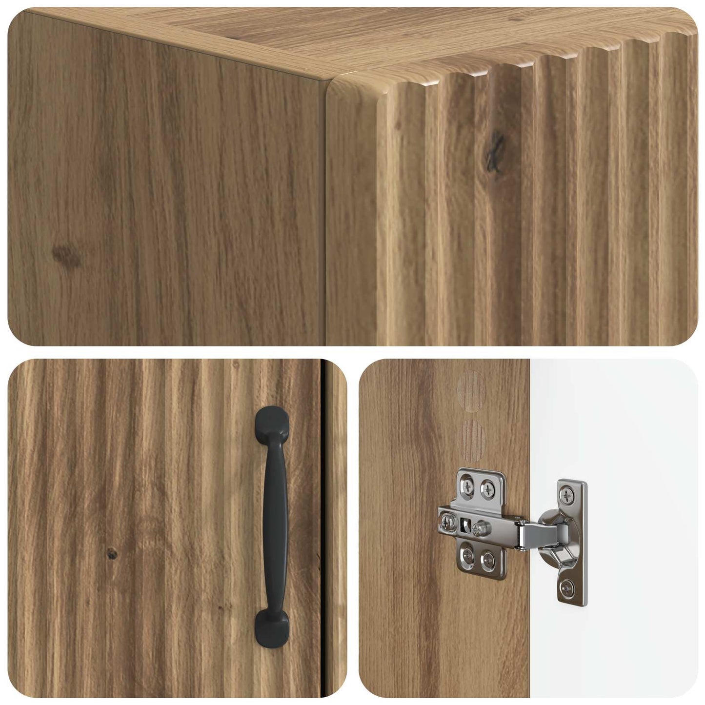 vidaXL Toilet Cabinet HOORN Artisan Oak 66 x 25.5 x 190 cm