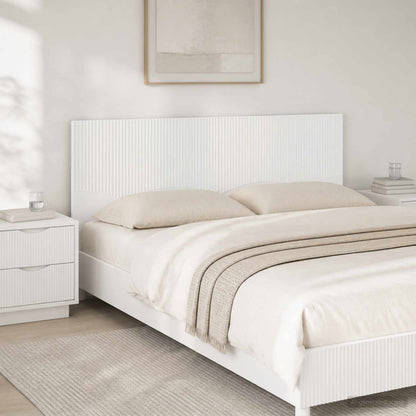 vidaXL Wall-Mounted Headboard HOORN White Engineered Wood