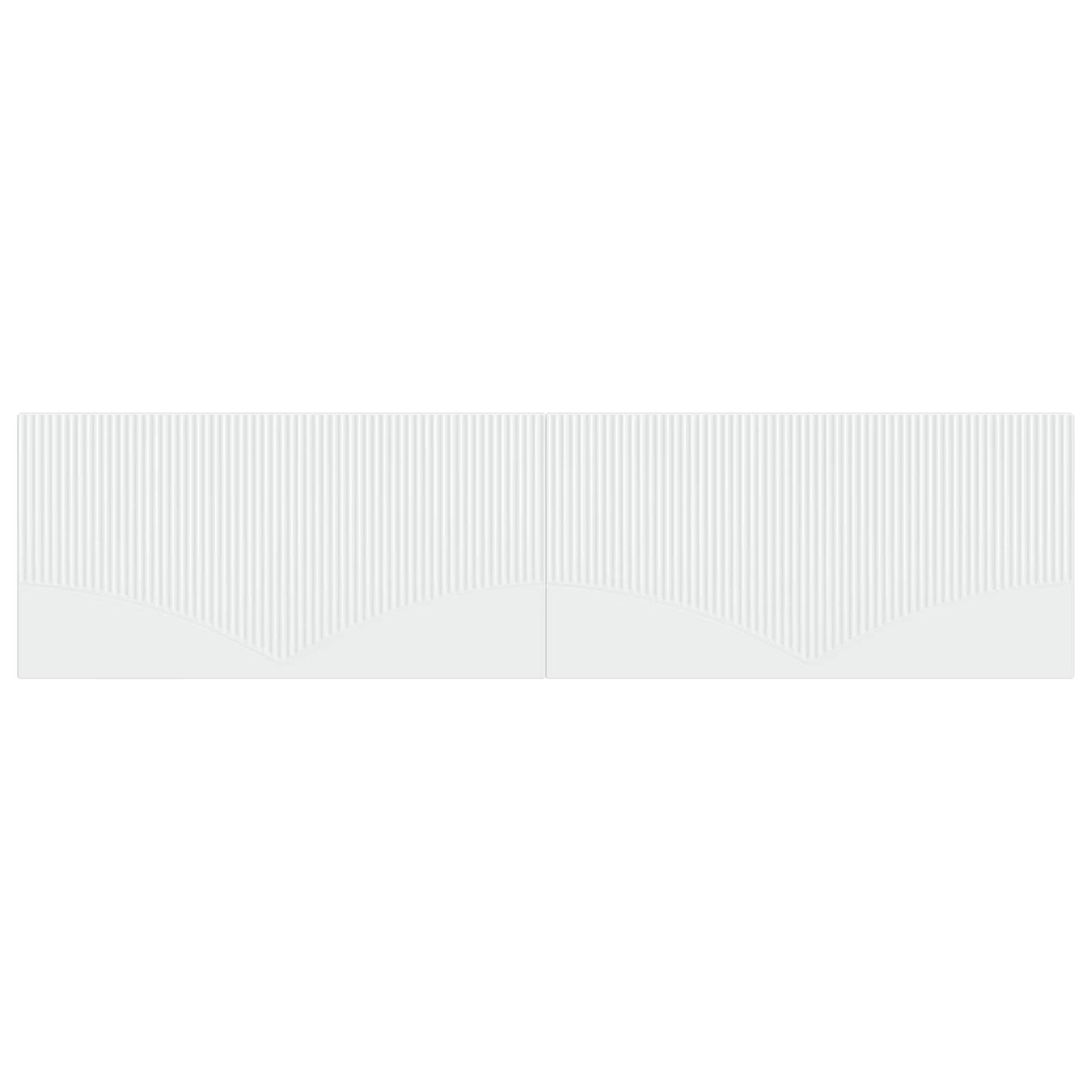 vidaXL Wall-Mounted Headboard HOORN White Engineered Wood