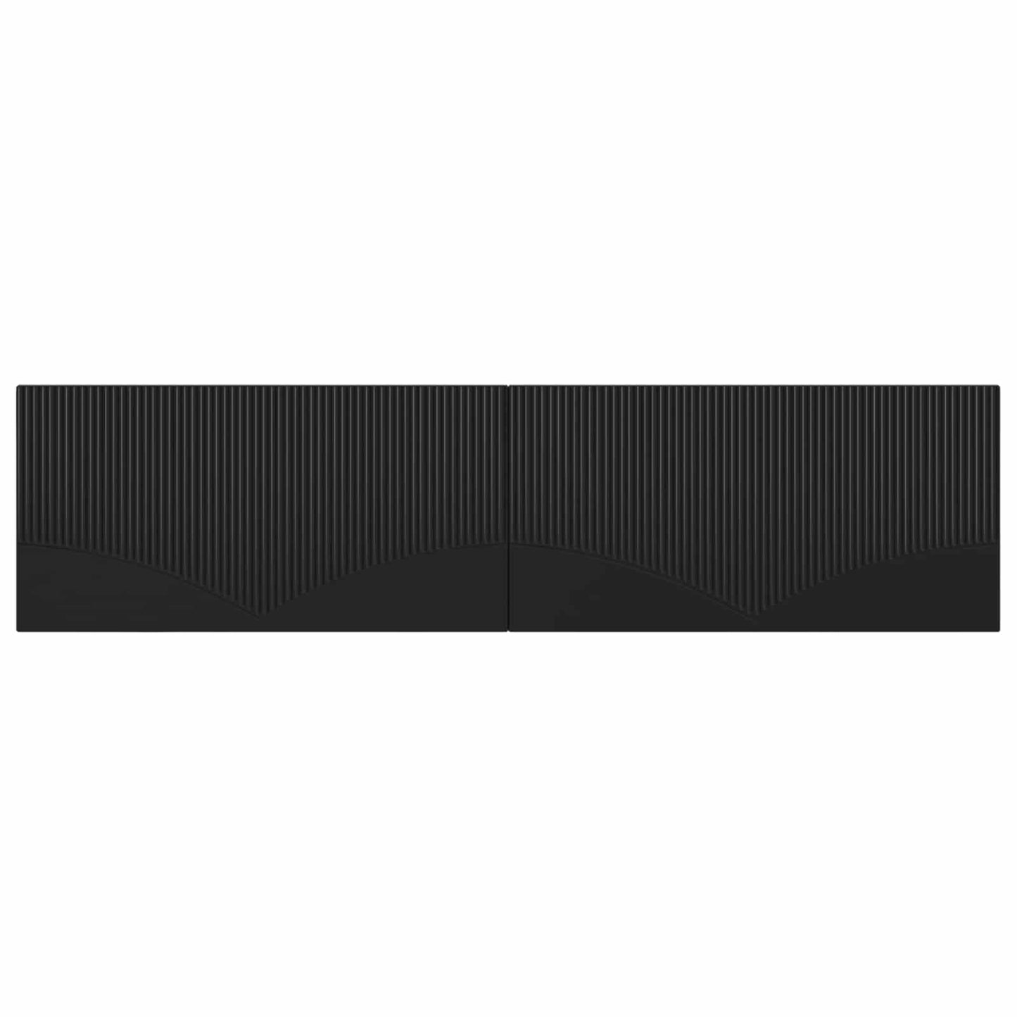 vidaXL Wall-Mounted Headboard HOORN Black Engineered Wood