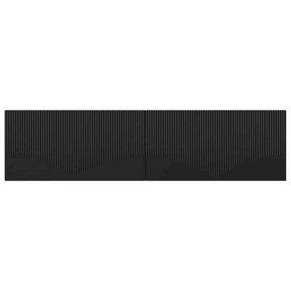 vidaXL Wall-Mounted Headboard HOORN Black Engineered Wood