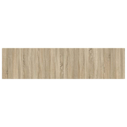 vidaXL Wall-Mounted Headboard HOORN Sonoma Oak Engineered Wood