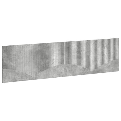 vidaXL Wall-Mounted Headboard HOORN Concrete Grey Engineered Wood