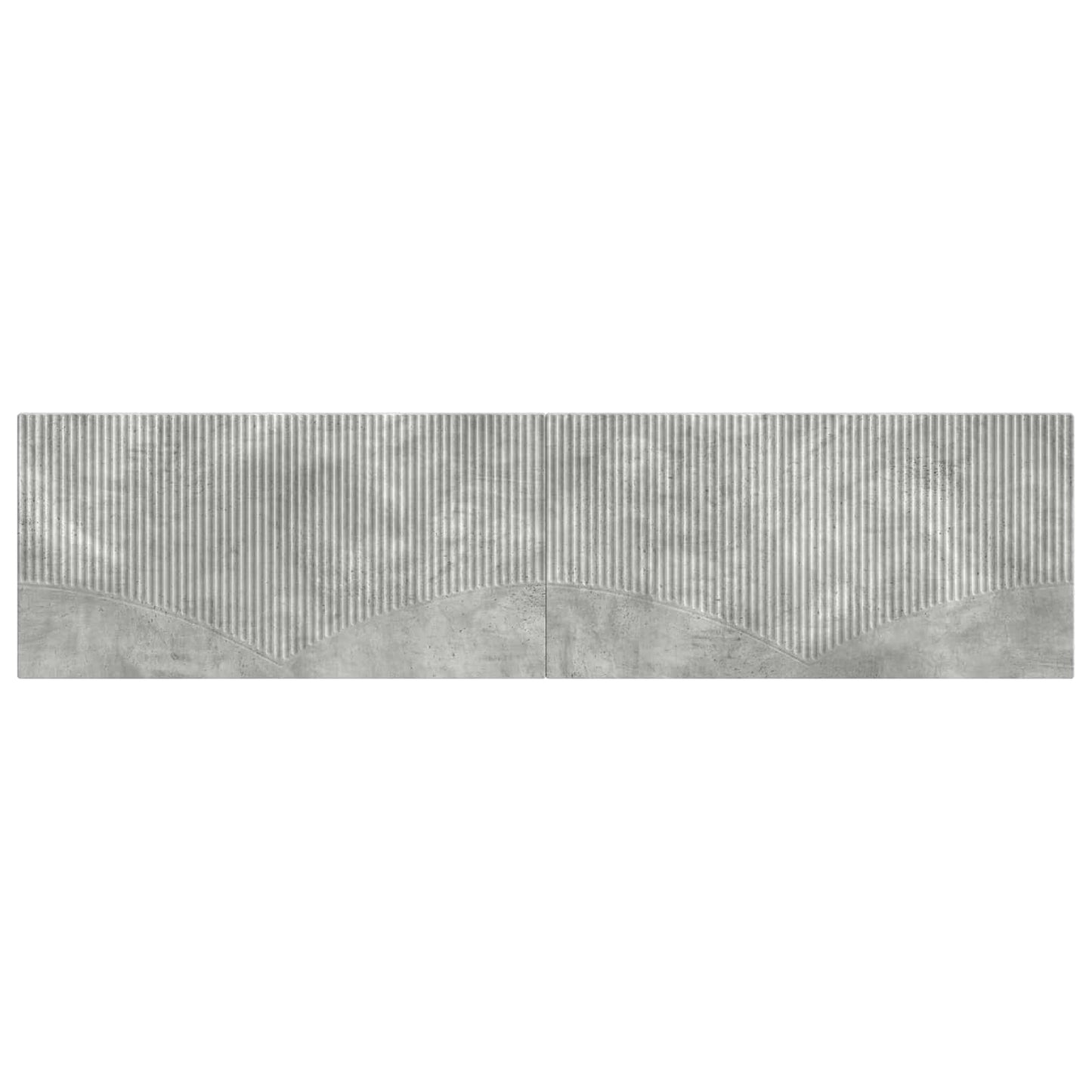 vidaXL Wall-Mounted Headboard HOORN Concrete Grey Engineered Wood