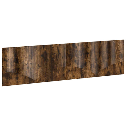 vidaXL Wall-Mounted Headboard HOORN Smoked Oak Engineered Wood