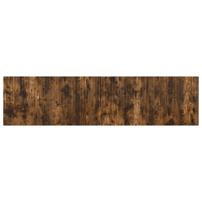vidaXL Wall-Mounted Headboard HOORN Smoked Oak Engineered Wood