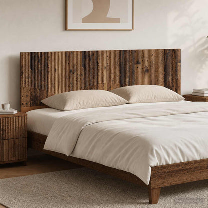 vidaXL Wall-Mounted Headboard HOORN Old Wood Engineered Wood