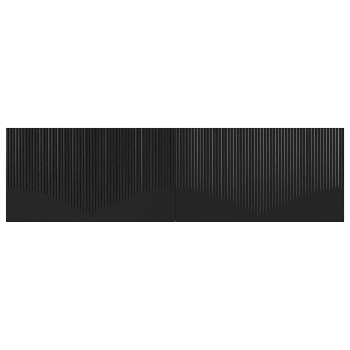 vidaXL Wall-Mounted Headboard HOORN Black Engineered Wood