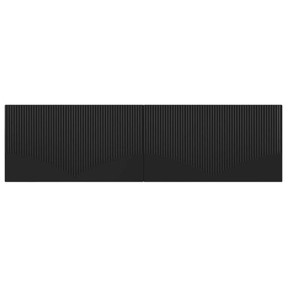 vidaXL Wall-Mounted Headboard HOORN Black Engineered Wood