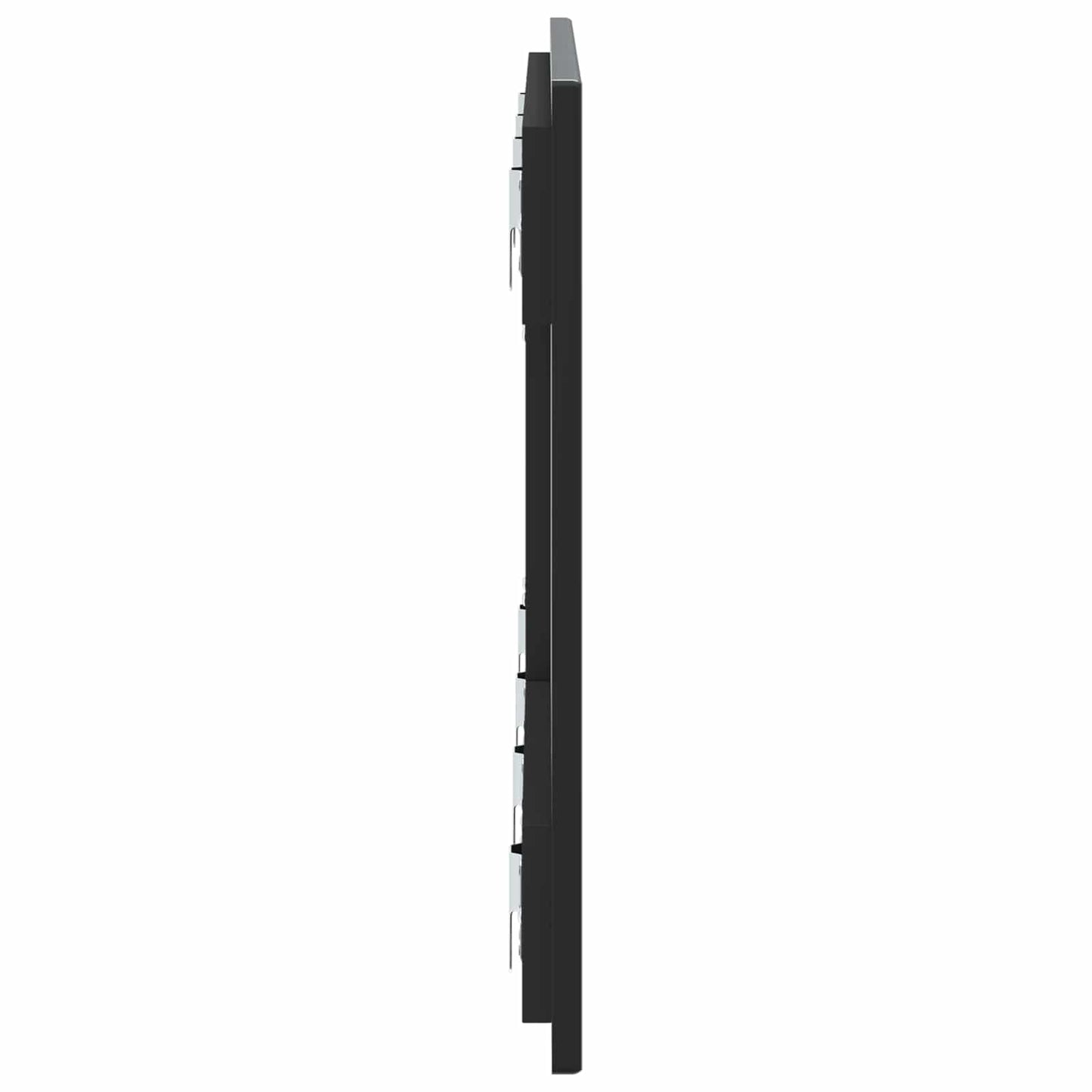 vidaXL Wall-Mounted Headboard HOORN Black Engineered Wood