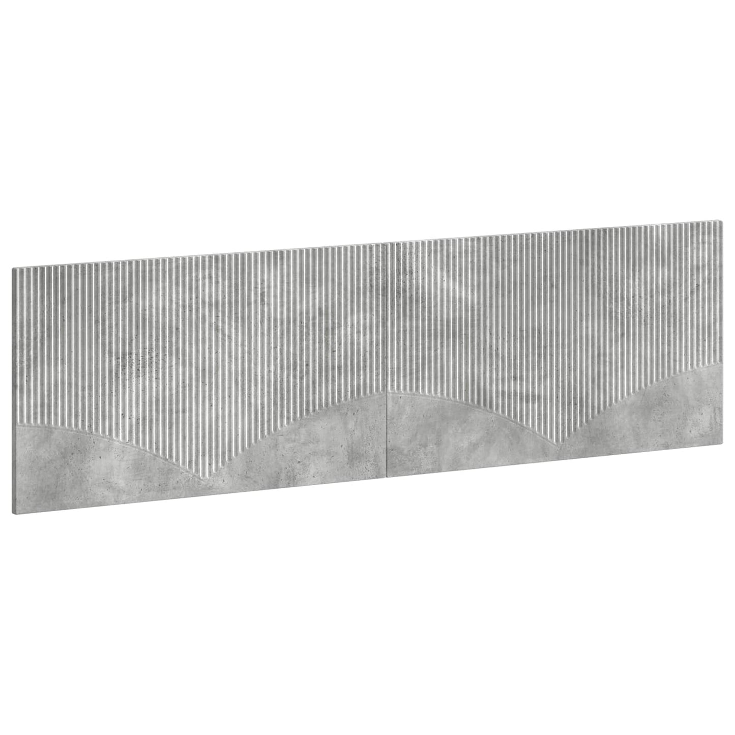 vidaXL Wall-Mounted Headboard HOORN Concrete Grey Engineered Wood