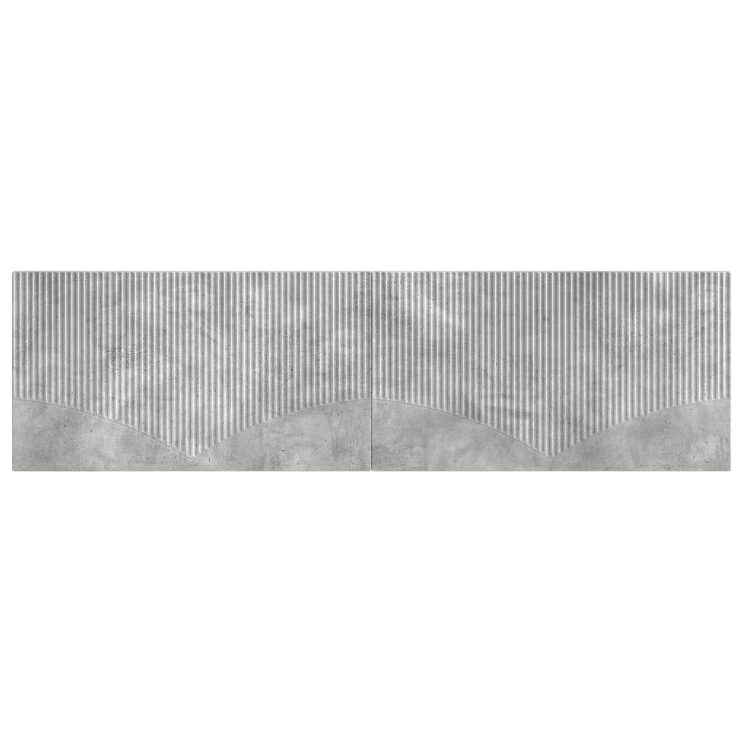 vidaXL Wall-Mounted Headboard HOORN Concrete Grey Engineered Wood