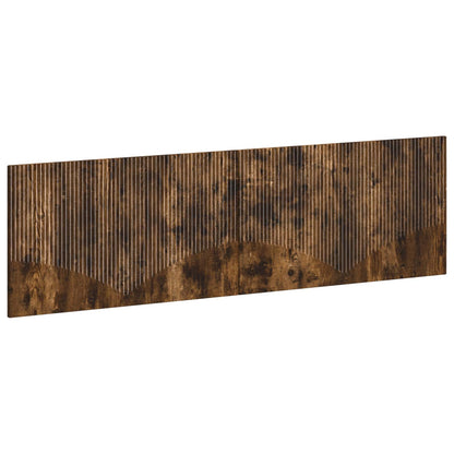 vidaXL Wall-Mounted Headboard HOORN Smoked Oak Engineered Wood