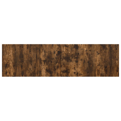 vidaXL Wall-Mounted Headboard HOORN Smoked Oak Engineered Wood