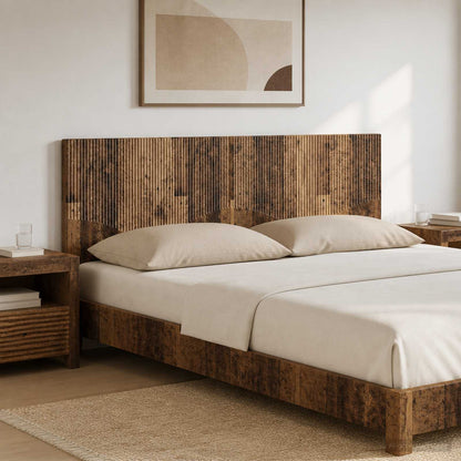 vidaXL Wall-Mounted Headboard HOORN Old Wood Engineered Wood