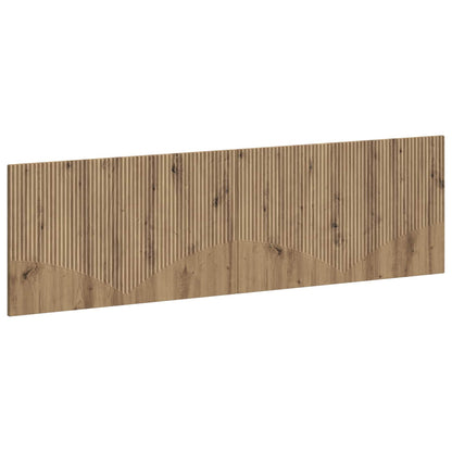 vidaXL Wall-Mounted Headboard HOORN Artisan Oak Engineered Wood