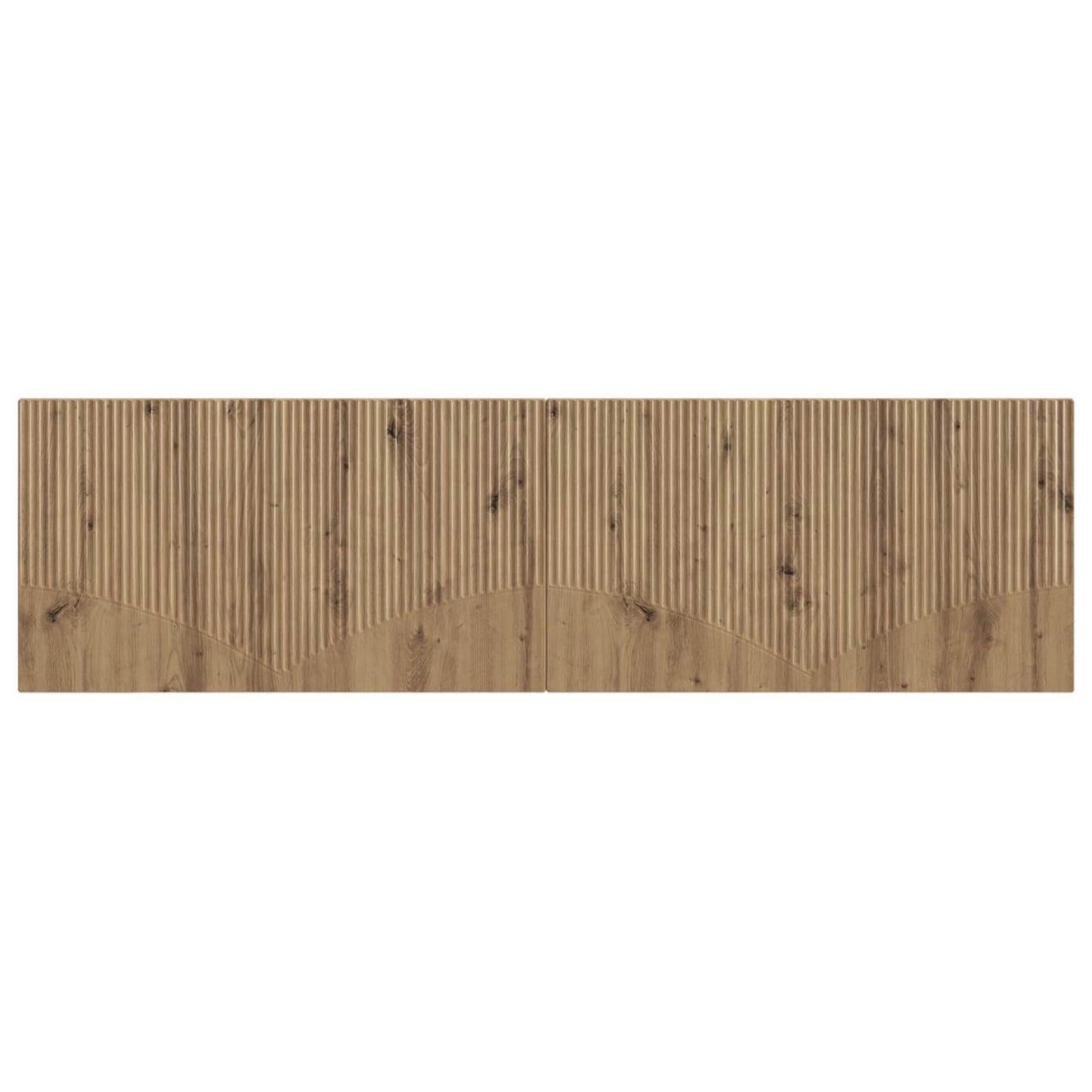 vidaXL Wall-Mounted Headboard HOORN Artisan Oak Engineered Wood