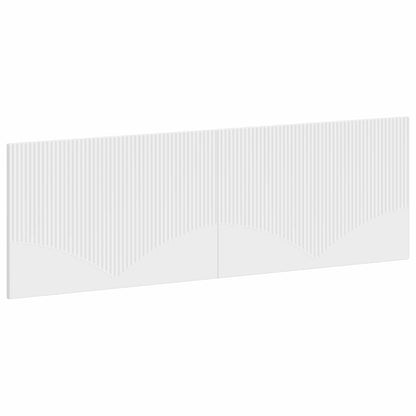 vidaXL Wall-Mounted Headboard HOORN White Engineered Wood