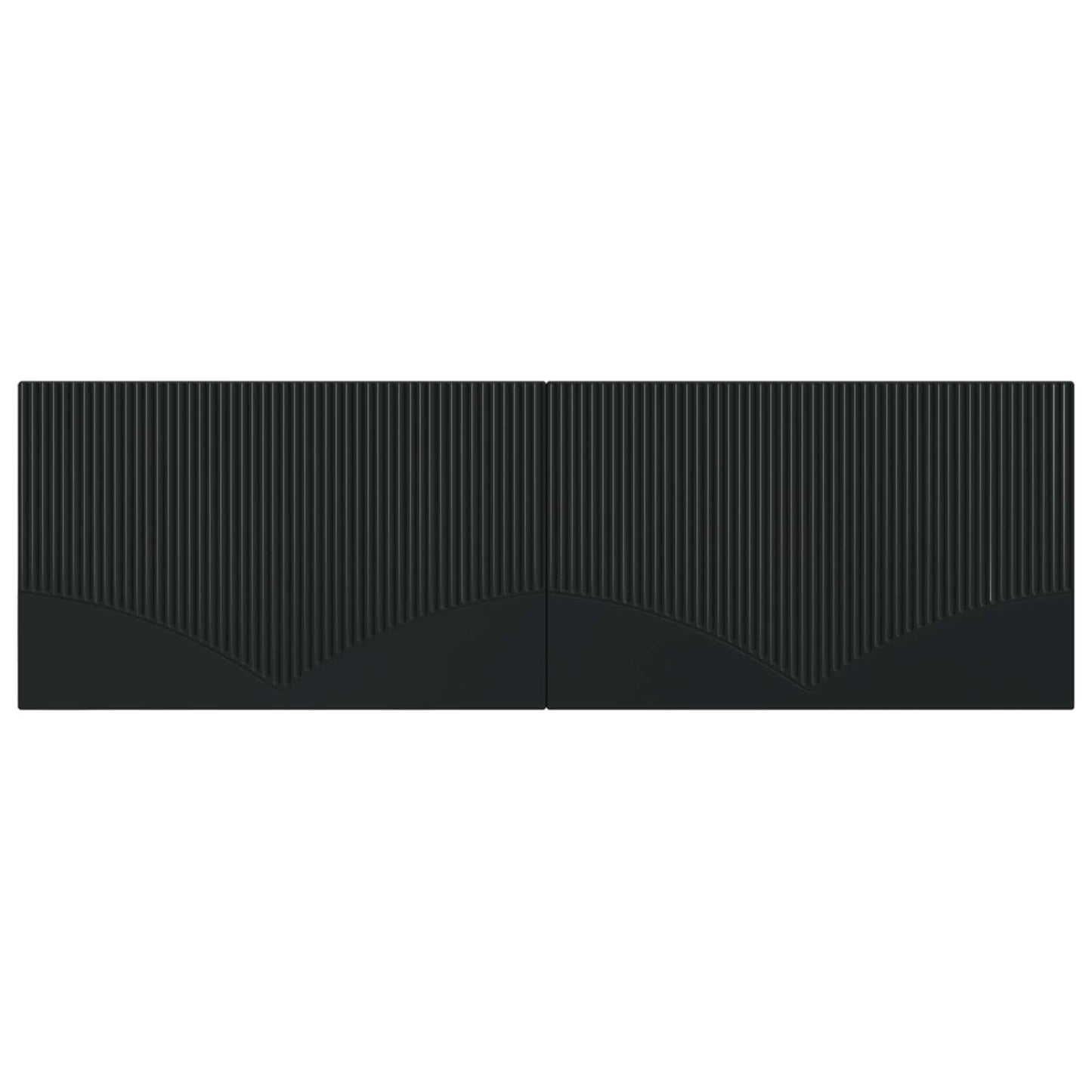 vidaXL Wall-Mounted Headboard HOORN Black Engineered Wood