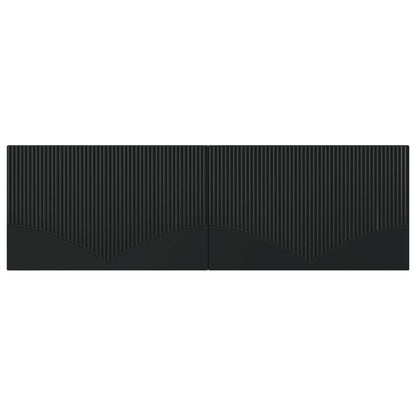 vidaXL Wall-Mounted Headboard HOORN Black Engineered Wood