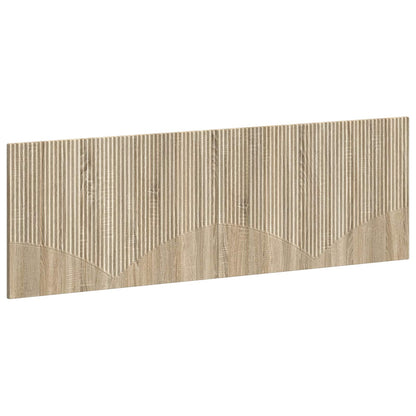 vidaXL Wall-Mounted Headboard HOORN Sonoma Oak Engineered Wood