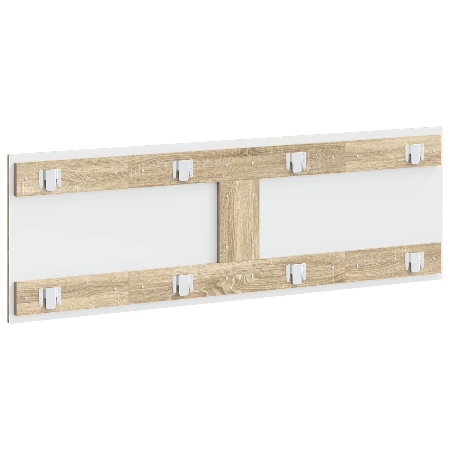 vidaXL Wall-Mounted Headboard HOORN Sonoma Oak Engineered Wood