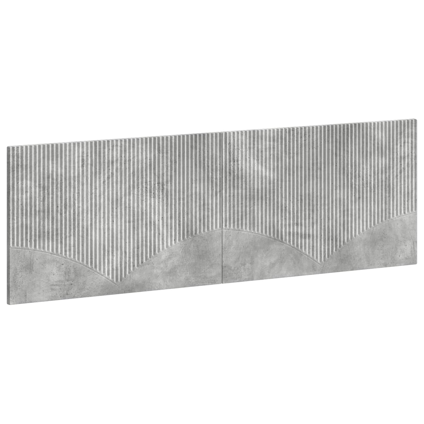 vidaXL Wall-Mounted Headboard HOORN Concrete Grey Engineered Wood