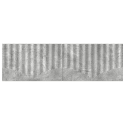 vidaXL Wall-Mounted Headboard HOORN Concrete Grey Engineered Wood