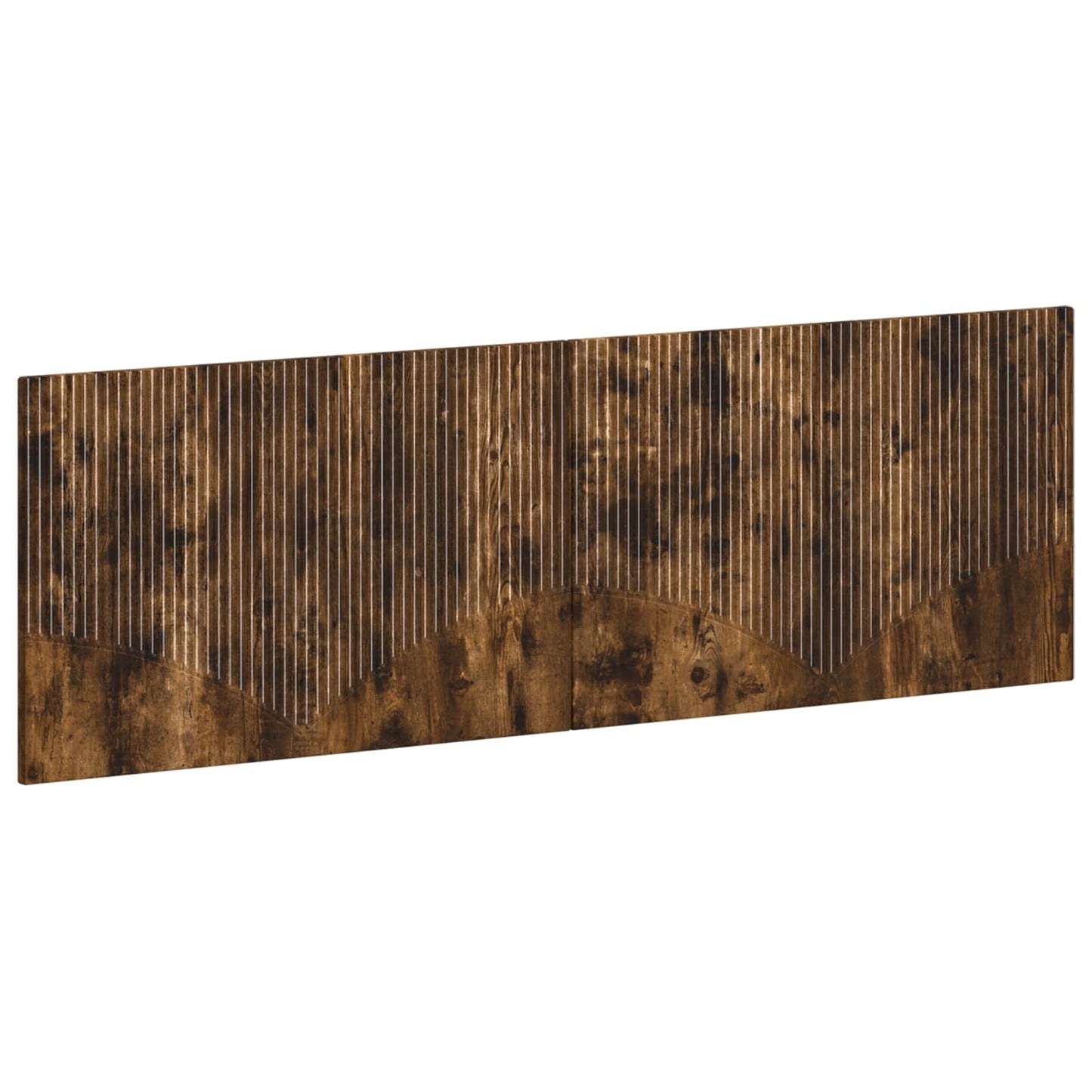 vidaXL Wall-Mounted Headboard HOORN Smoked Oak Engineered Wood