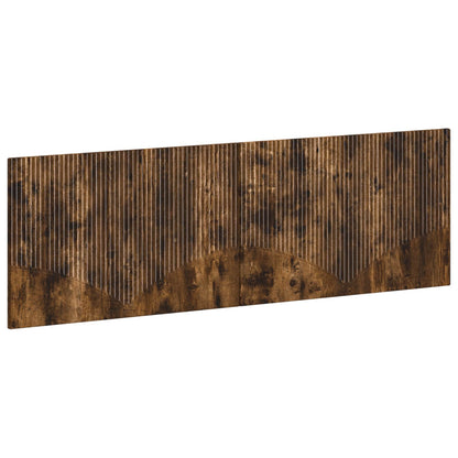 vidaXL Wall-Mounted Headboard HOORN Smoked Oak Engineered Wood
