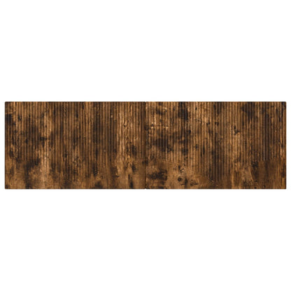 vidaXL Wall-Mounted Headboard HOORN Smoked Oak Engineered Wood
