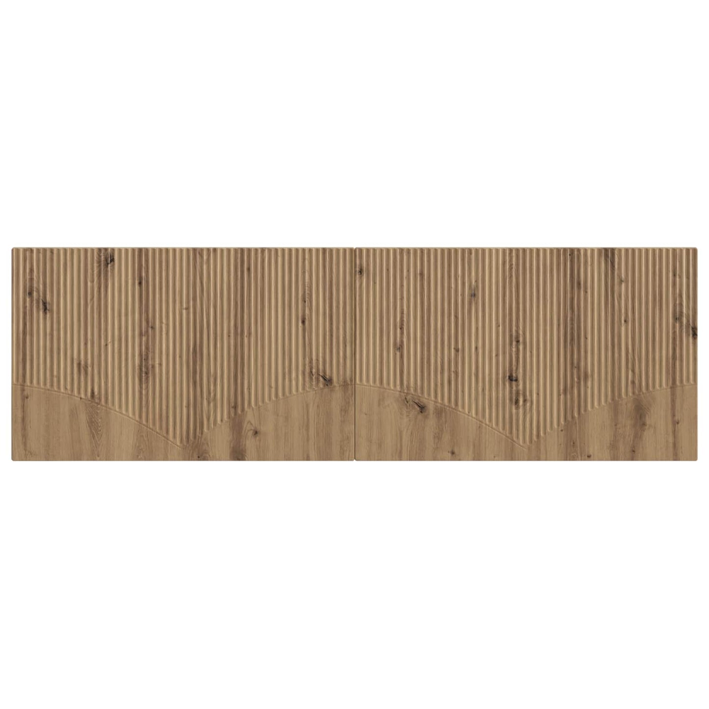 vidaXL Wall-Mounted Headboard HOORN Artisan Oak Engineered Wood