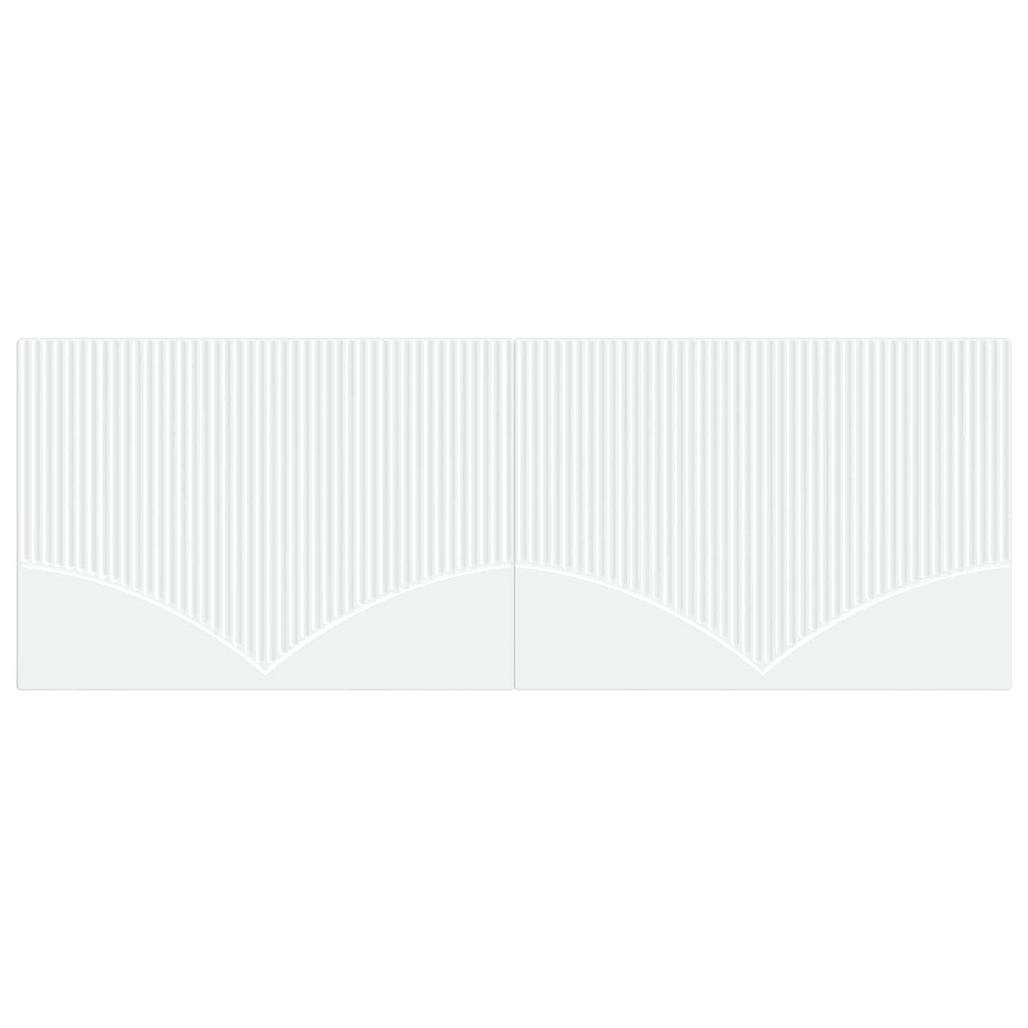 vidaXL Wall-Mounted Headboard HOORN White Engineered Wood