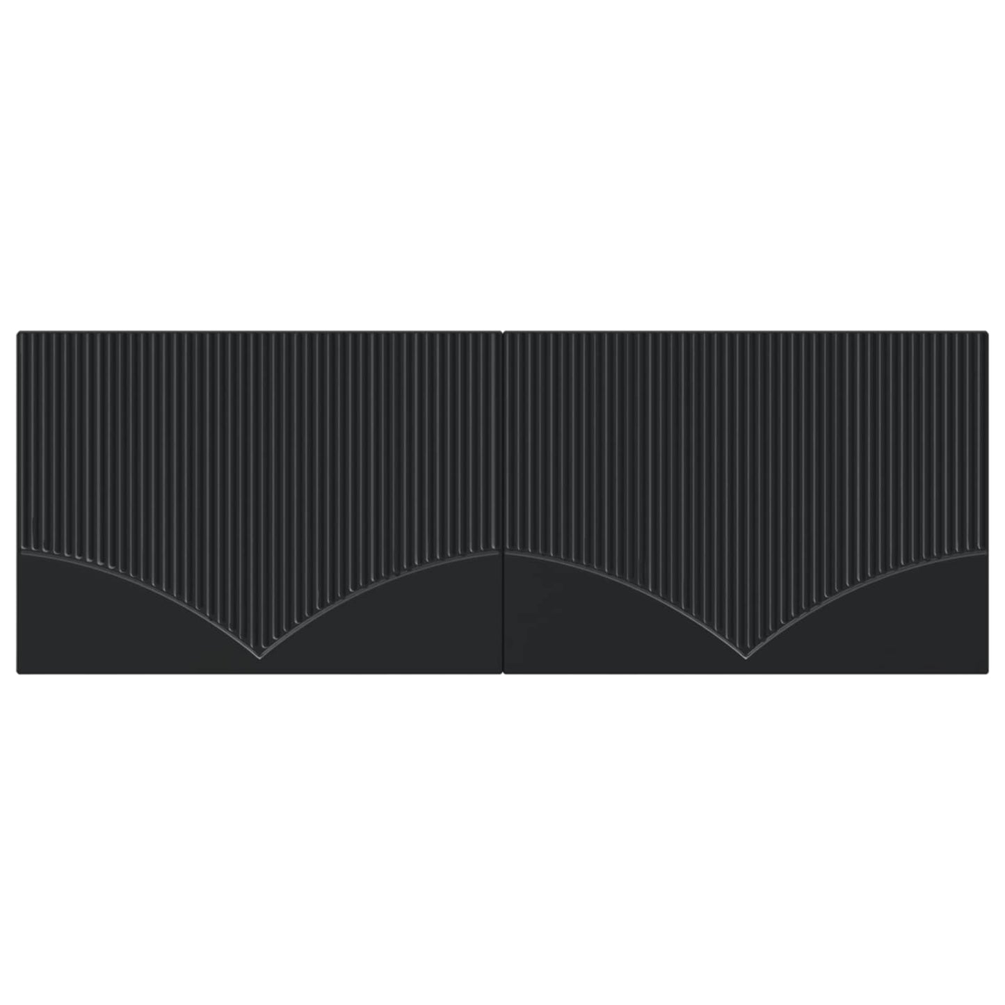 vidaXL Wall-Mounted Headboard HOORN Black Engineered Wood
