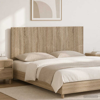 vidaXL Wall-Mounted Headboard HOORN Sonoma Oak Engineered Wood