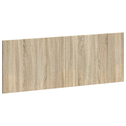 vidaXL Wall-Mounted Headboard HOORN Sonoma Oak Engineered Wood