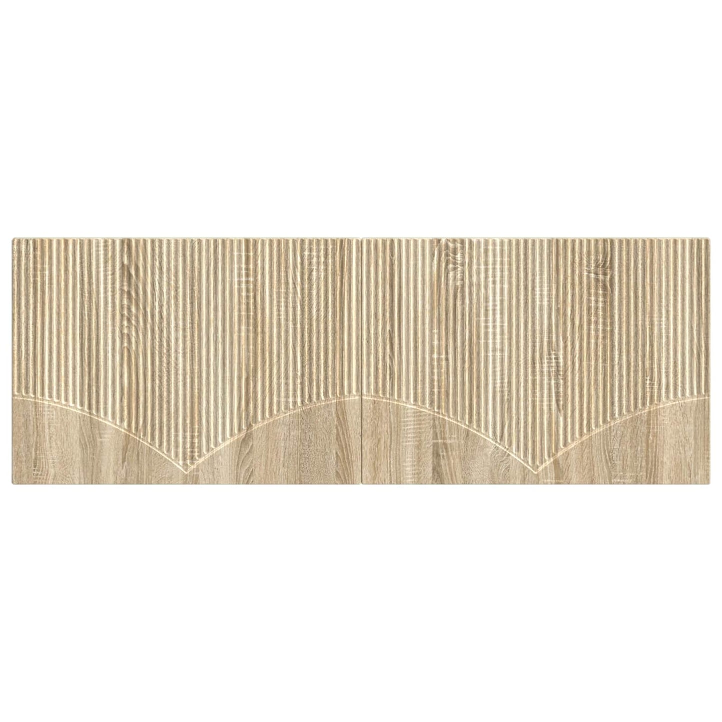 vidaXL Wall-Mounted Headboard HOORN Sonoma Oak Engineered Wood