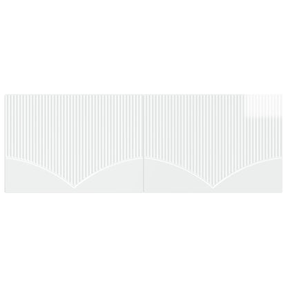 vidaXL Wall-Mounted Headboard HOORN High Gloss White Engineered Wood