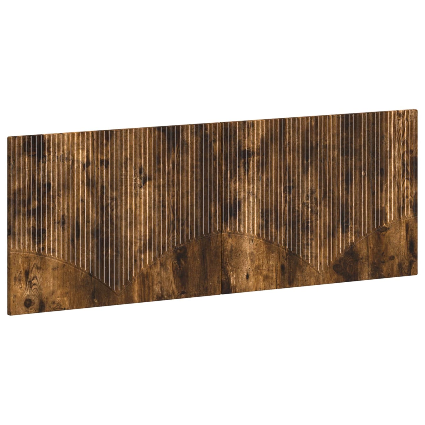 vidaXL Wall-Mounted Headboard HOORN Smoked Oak Engineered Wood