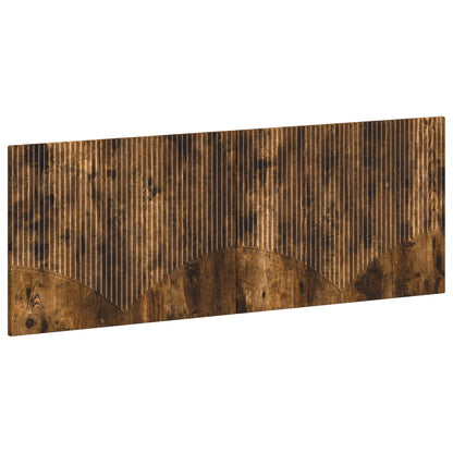 vidaXL Wall-Mounted Headboard HOORN Smoked Oak Engineered Wood