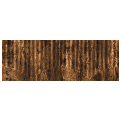 vidaXL Wall-Mounted Headboard HOORN Smoked Oak Engineered Wood
