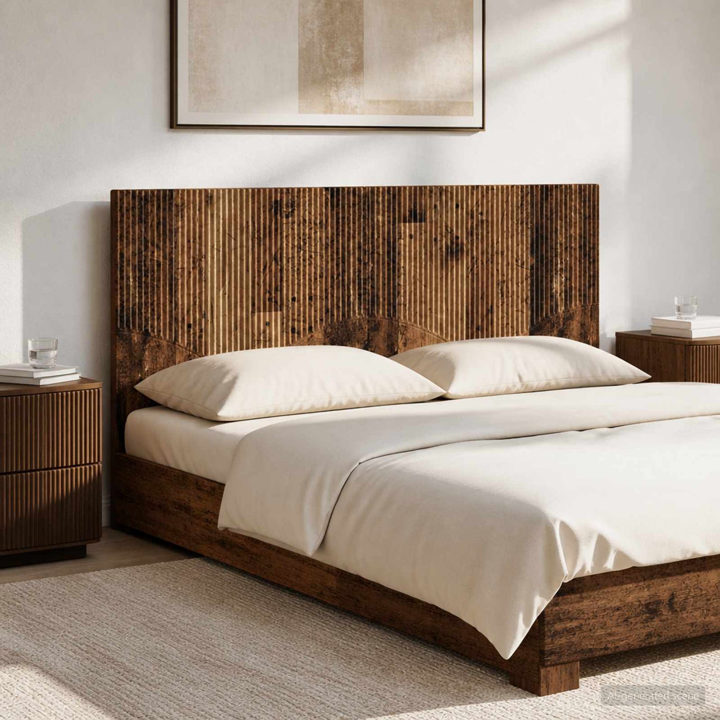 vidaXL Wall-Mounted Headboard HOORN Old Wood Engineered Wood