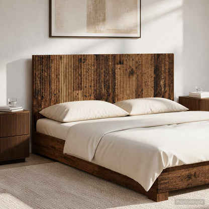 vidaXL Wall-Mounted Headboard HOORN Old Wood Engineered Wood