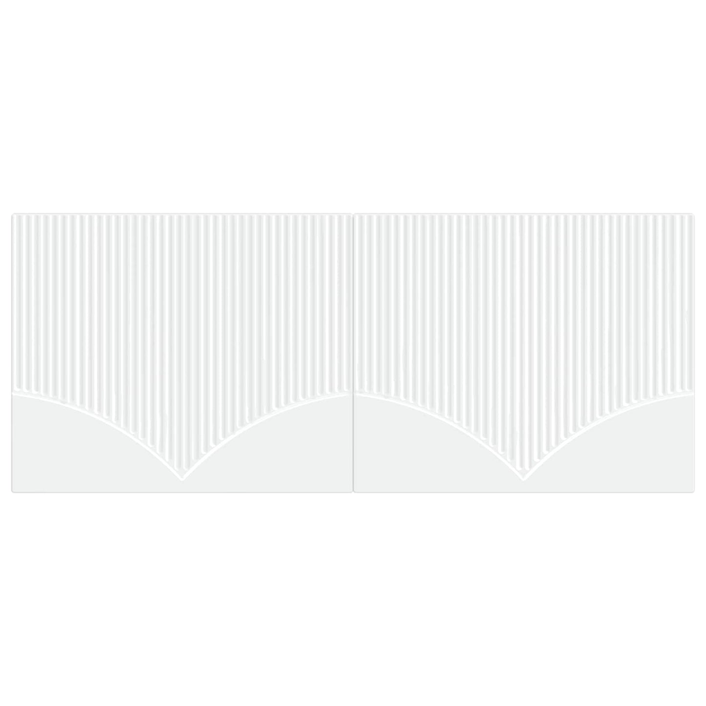 vidaXL Wall-Mounted Headboard HOORN White Engineered Wood