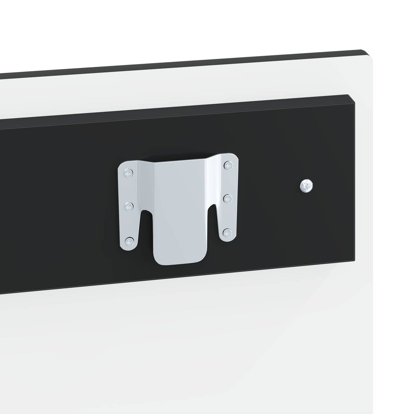 vidaXL Wall-Mounted Headboard HOORN Black Engineered Wood