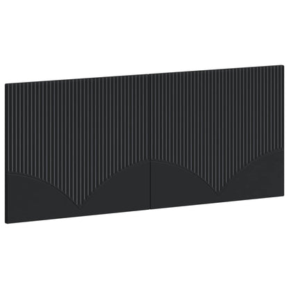 vidaXL Wall-Mounted Headboard HOORN Black Engineered Wood