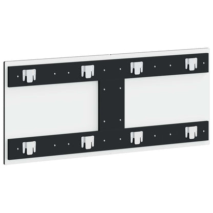 vidaXL Wall-Mounted Headboard HOORN Black Engineered Wood