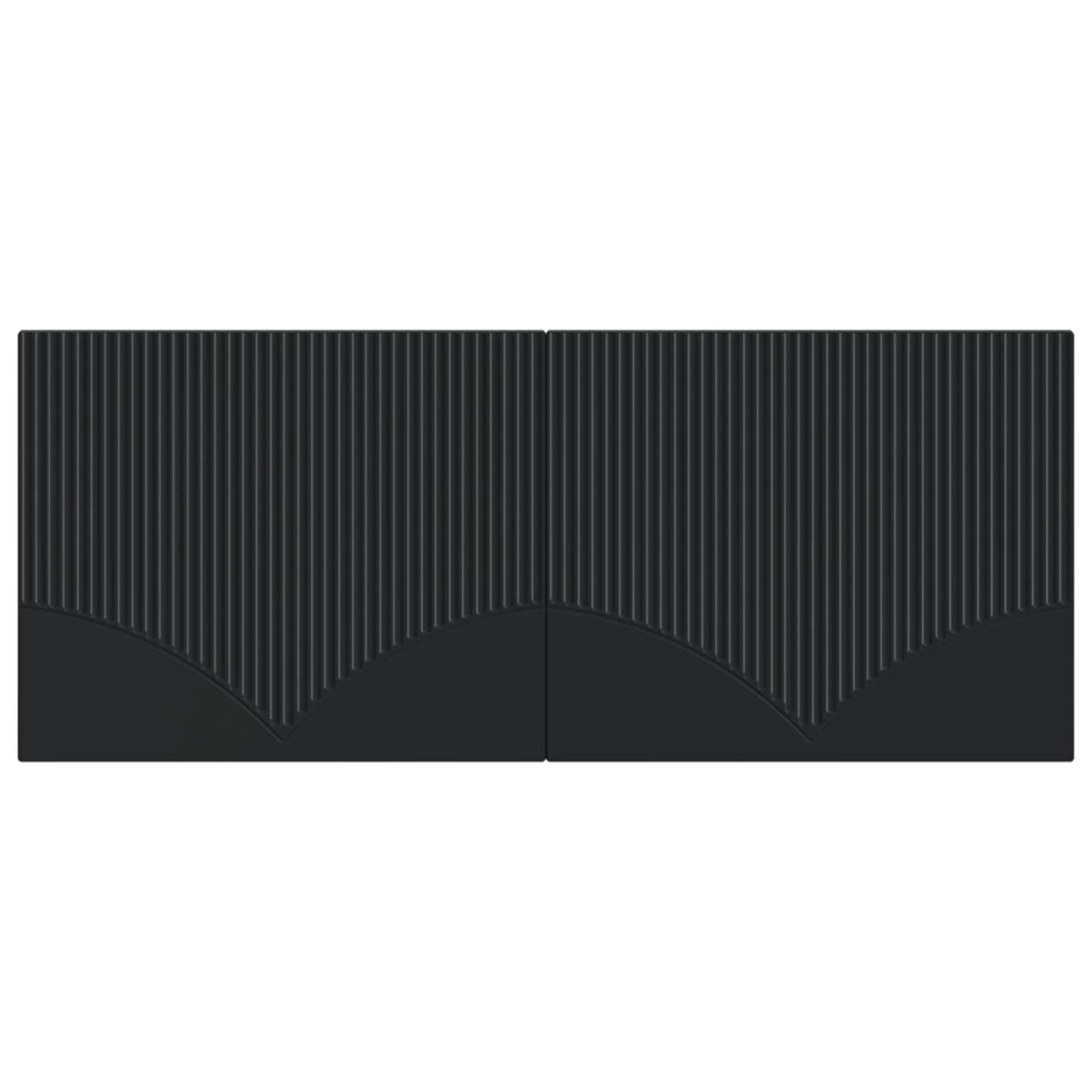 vidaXL Wall-Mounted Headboard HOORN Black Engineered Wood