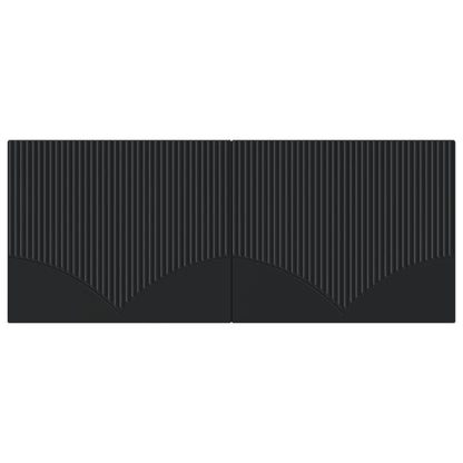 vidaXL Wall-Mounted Headboard HOORN Black Engineered Wood