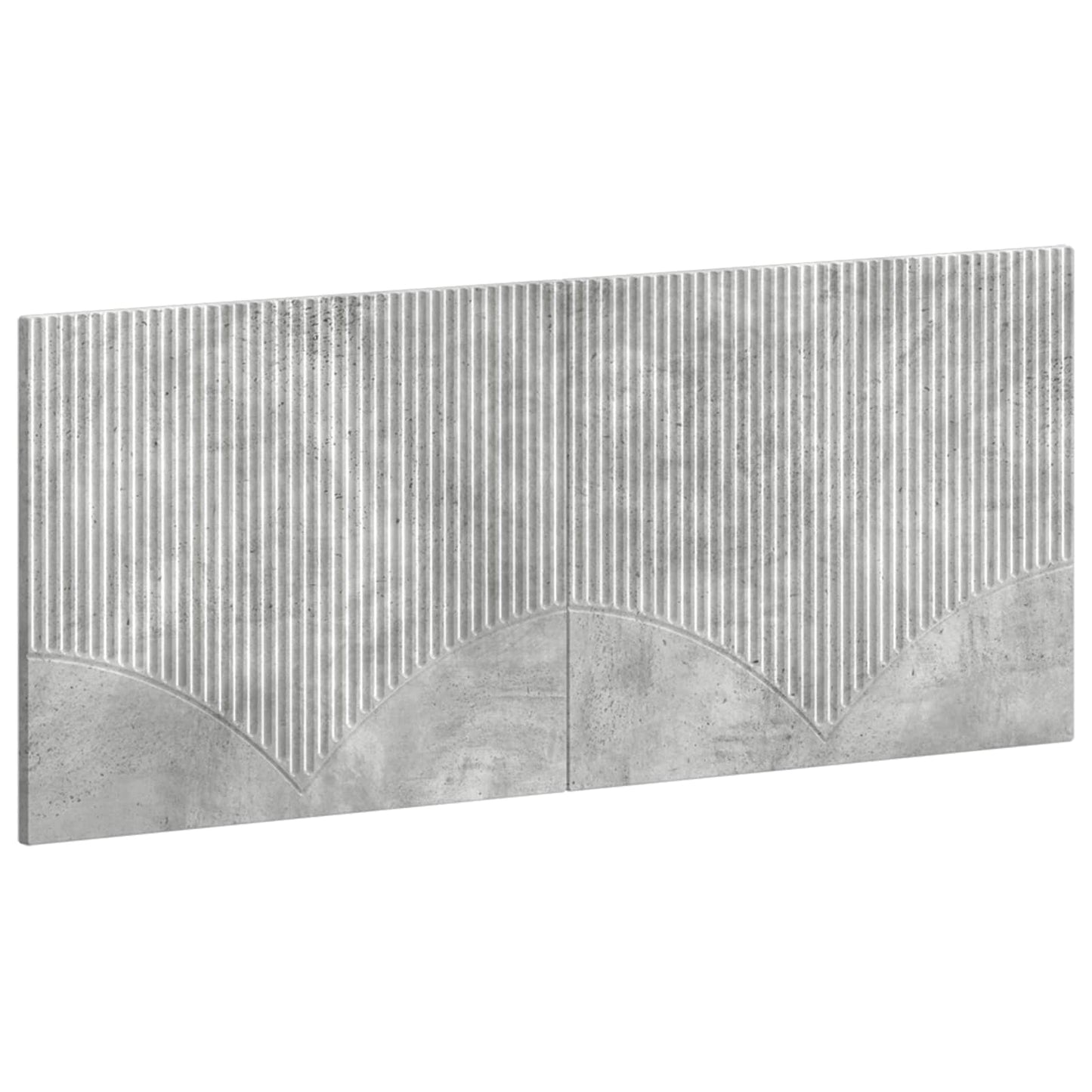 vidaXL Wall-Mounted Headboard HOORN Concrete Grey Engineered Wood